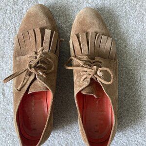 Via Spiga Suede Loafers Tan/Light Brown Size 8M